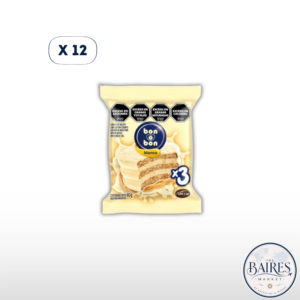Alfajor Bon O Bon Triple Blanco x 12u