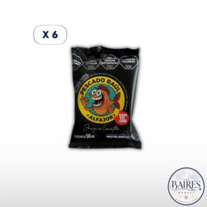 Alfajor Pescado Raul Negro x 6u