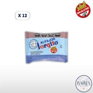Alfajor Jorgito Sin Gluten Negro x 12u