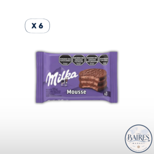 Alfajor Milka Triple Mousse Negro x 6u