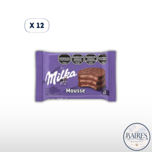 Alfajor Milka Triple Mousse Negro x 12u