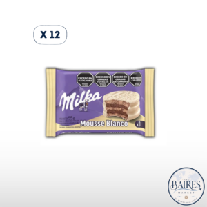 Alfajor Milka Triple Mousse Blanco x 12u