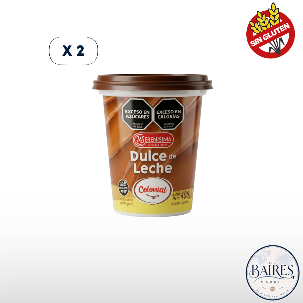 Dulce de Leche La Serenisima Colonial 400 g x 2u