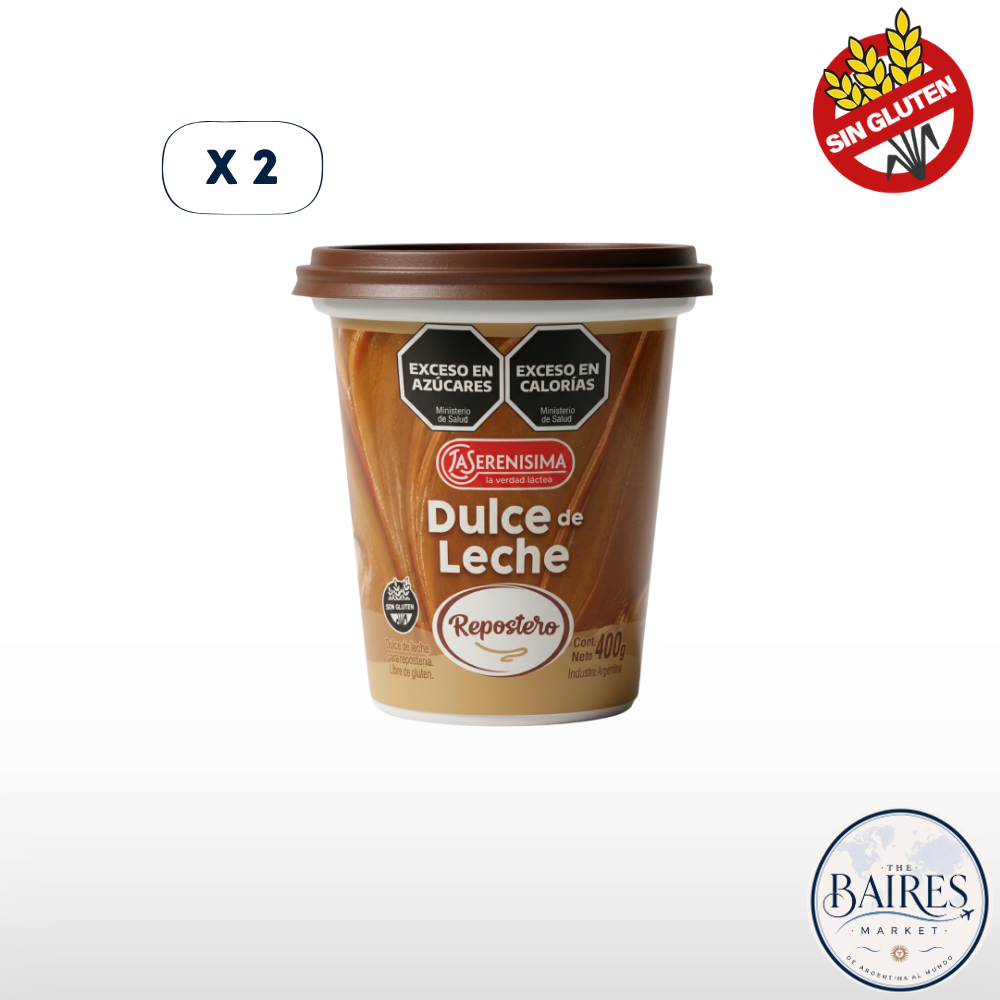 Dulce de Leche La Serenisima Repostero 400 g x 2u
