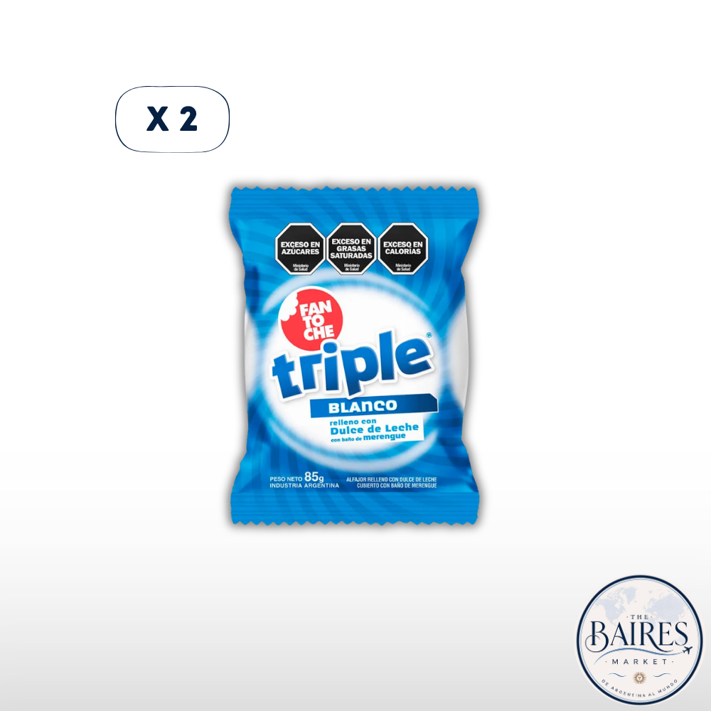 Alfajor Fantoche Triple Blanco x 2u