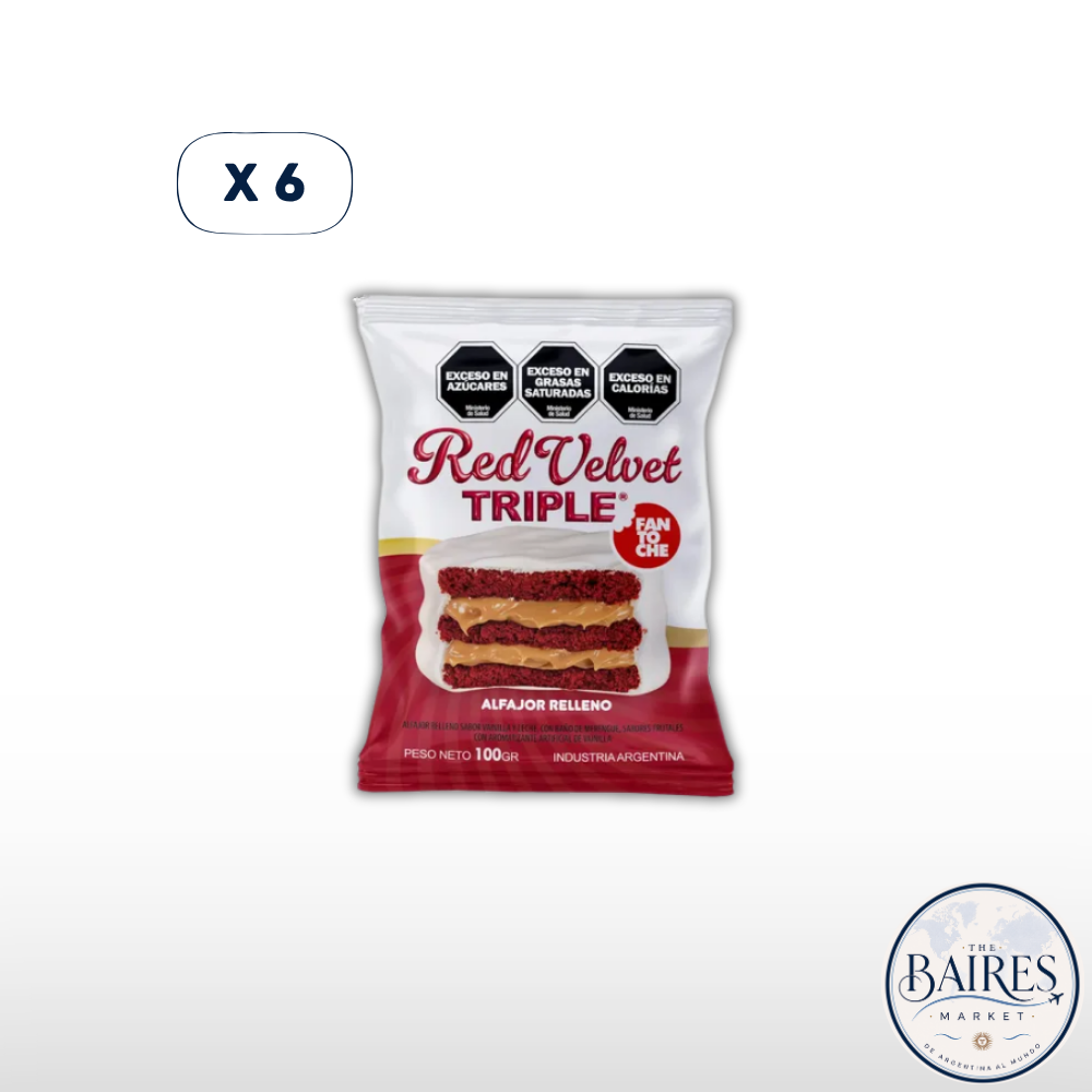 Alfajor Fantoche Red Velvet x 6u