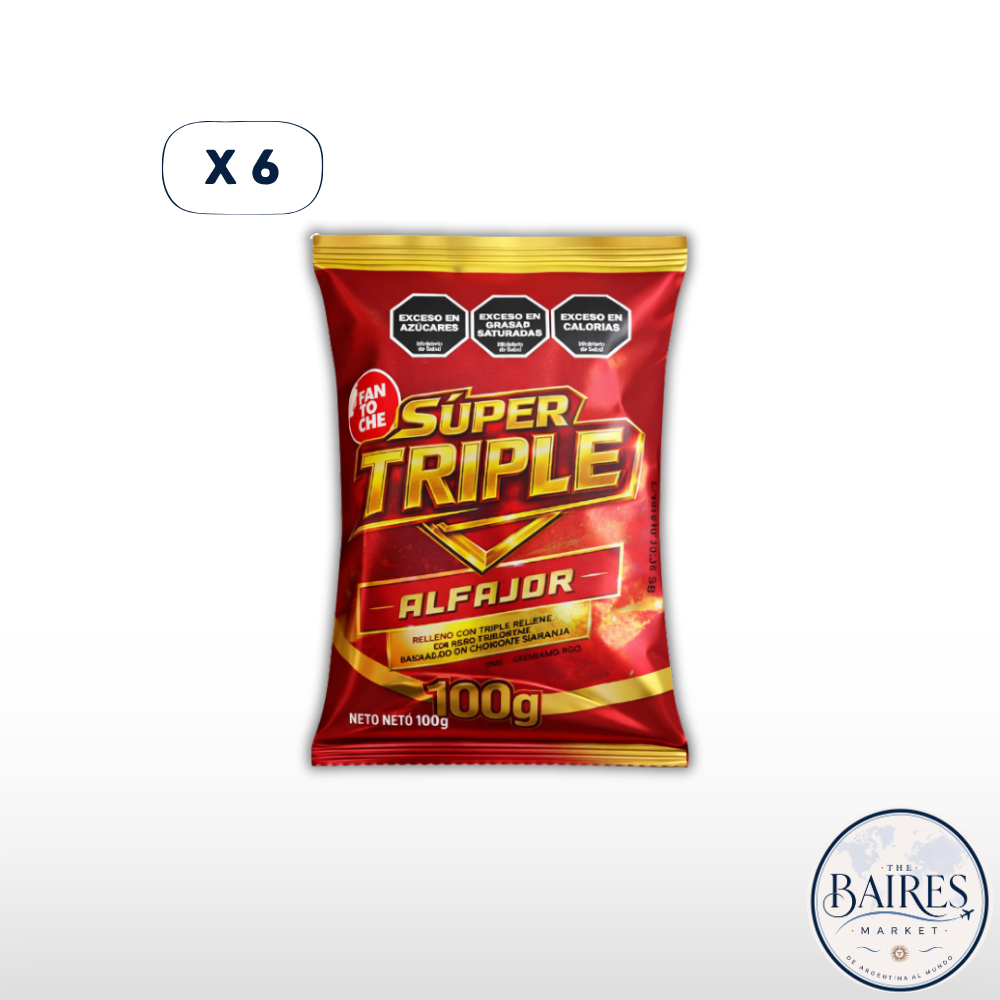 Alfajor Fantoche Super Triple x 6u