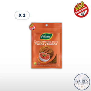 Condimento Para Tucos y Guisos Alicante 25g x 2u
