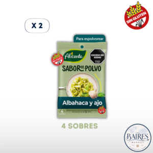 Sabor en Polvo Albahaca y Ajo 4 Sobres Alicante 30g x 2u