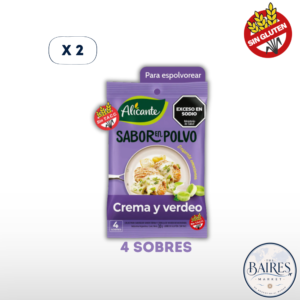 Sabor en Polvo Crema y Verdeo Alicante 4 Sobres 30g x 2u