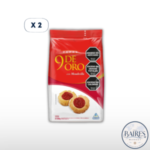 Galletitas Pepas Membrillo 9 de oro 500g x 2u